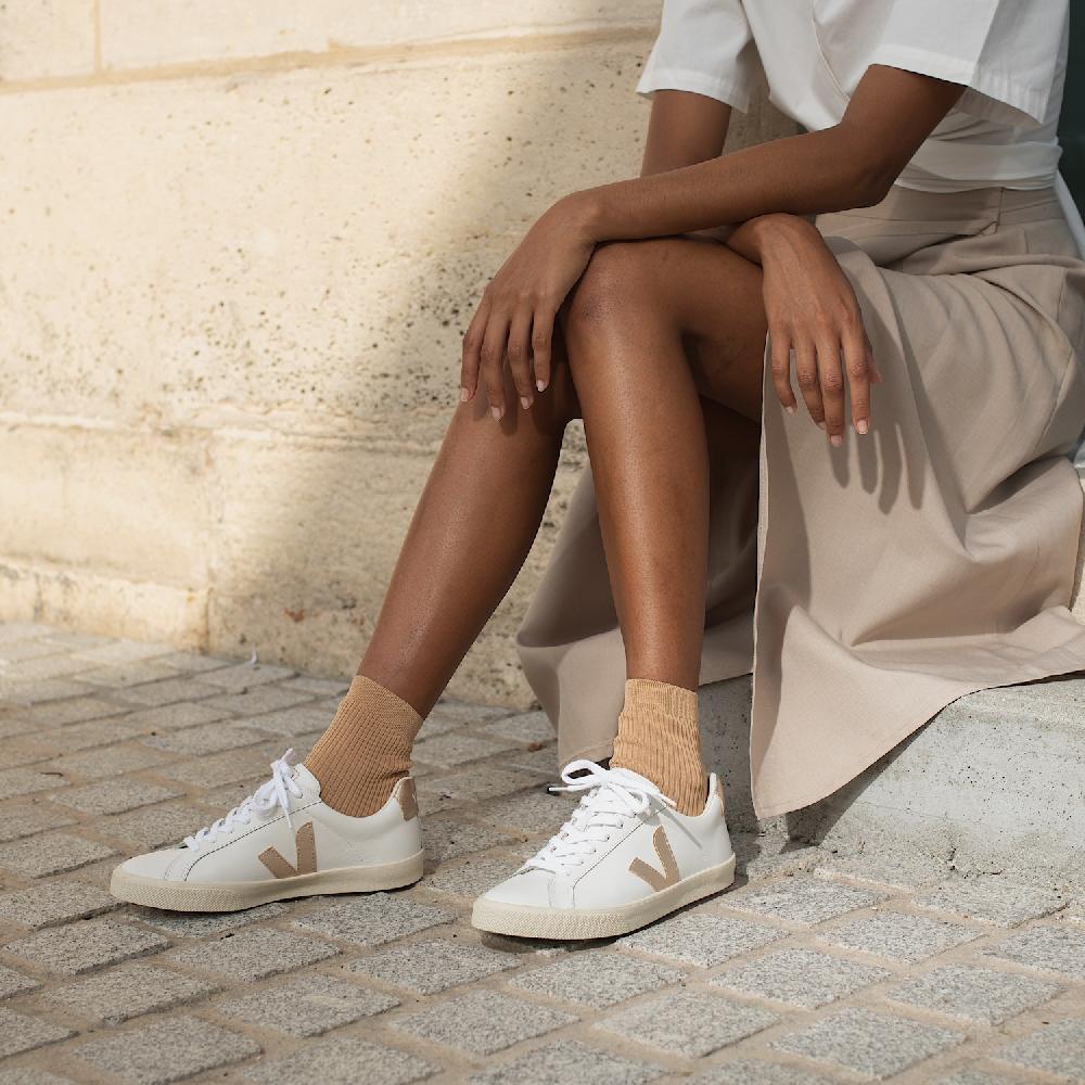 Veja ESPLAR LEATHER WHITE PLATINE