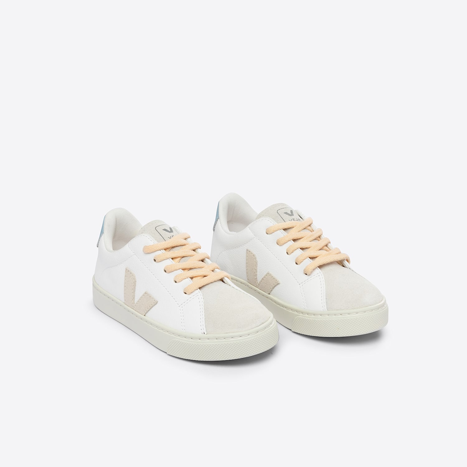 Veja ESPLAR LEATHER WHITE SABLE STEEL
