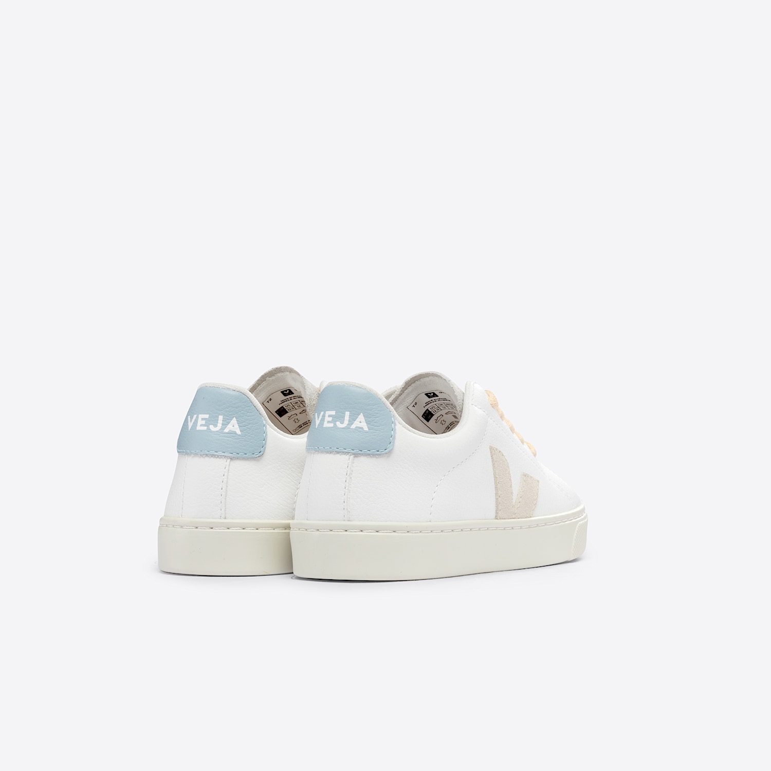 Veja ESPLAR LEATHER WHITE SABLE STEEL