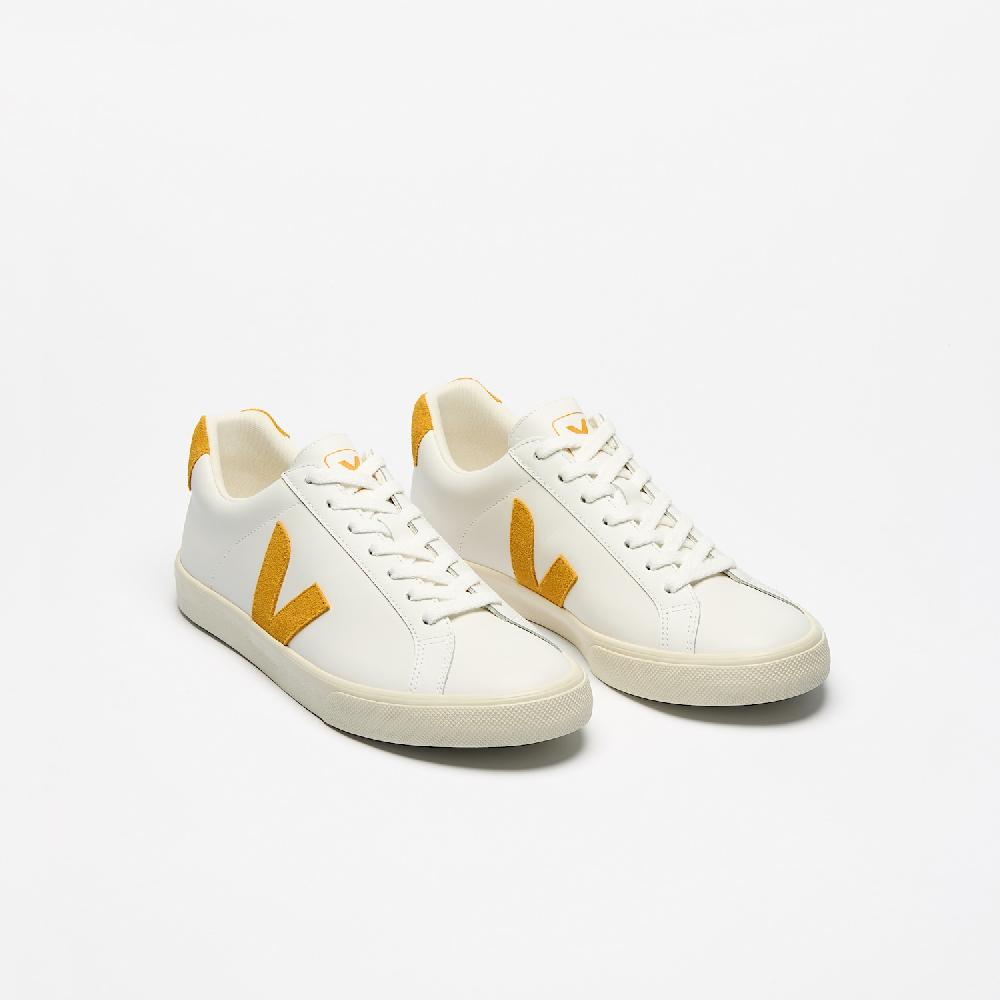 Veja ESPLAR LEATHER WHITE SAFRAN