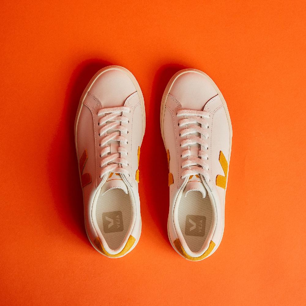 Veja ESPLAR LEATHER WHITE SAFRAN