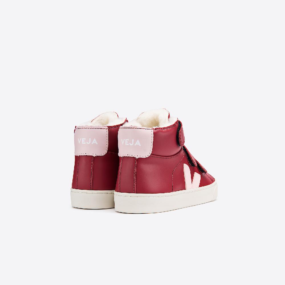 Veja ESPLAR MID FURED LEATHER MARSALA PIERRE