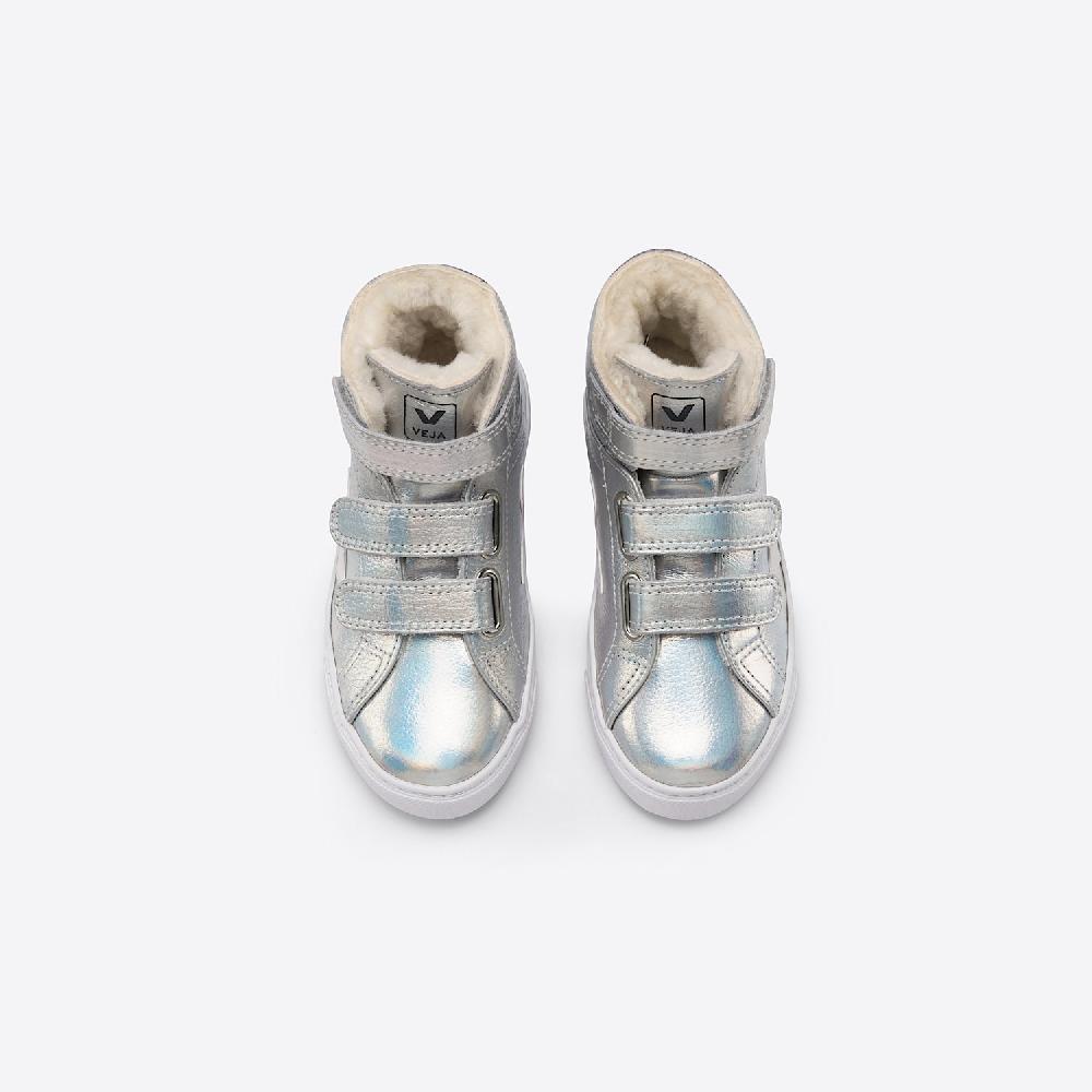 Veja ESPLAR MID FURED LEATHER UNICORN WHITE