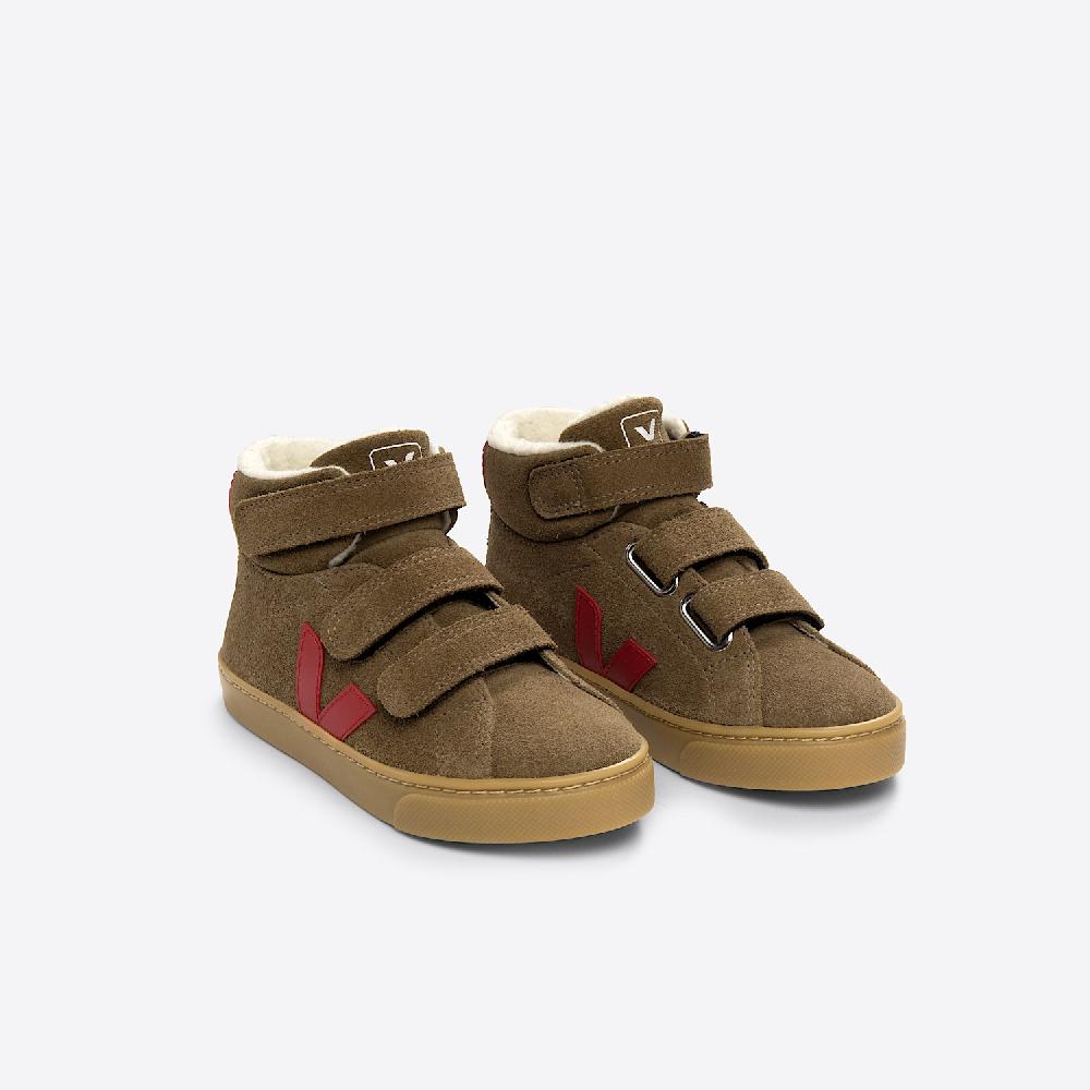 Veja ESPLAR MID FURED SUEDE BROWN PEKIN
