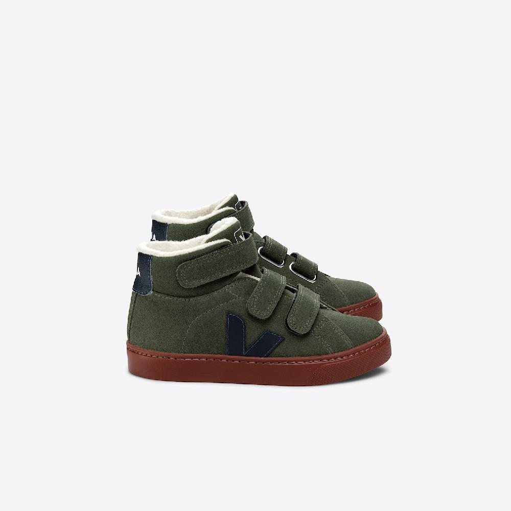 veja ESPLAR MID FURED SUEDE MUD NAUTICO