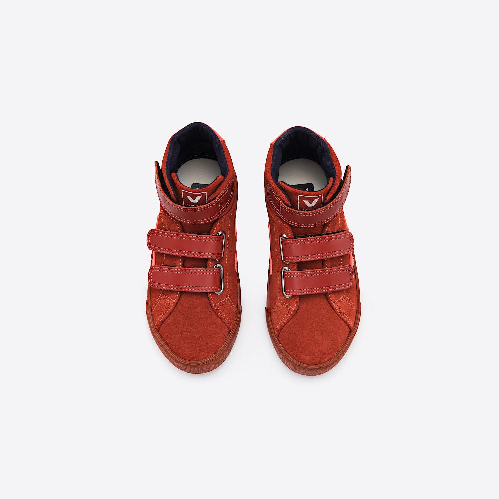 Veja ESPLAR MID SUEDE ROUILLE ORANGE FLUO