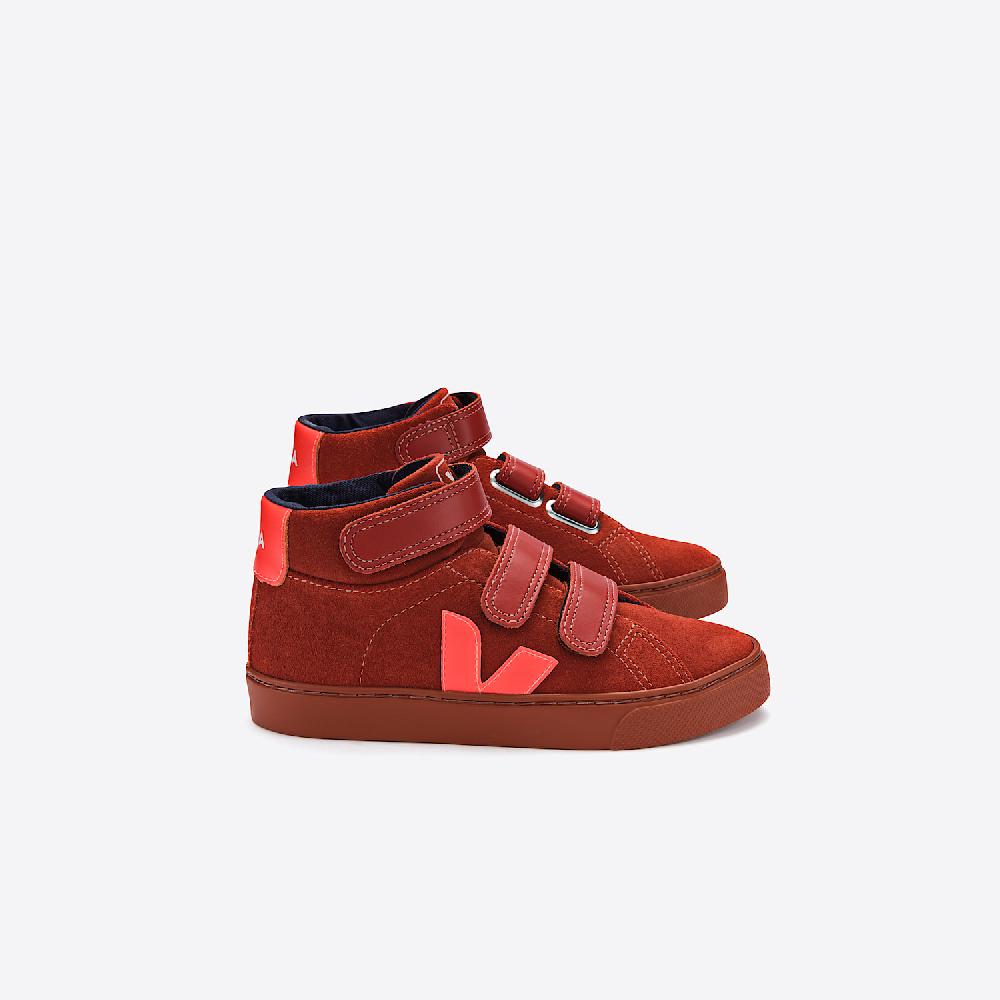 veja ESPLAR MID SUEDE ROUILLE ORANGE FLUO
