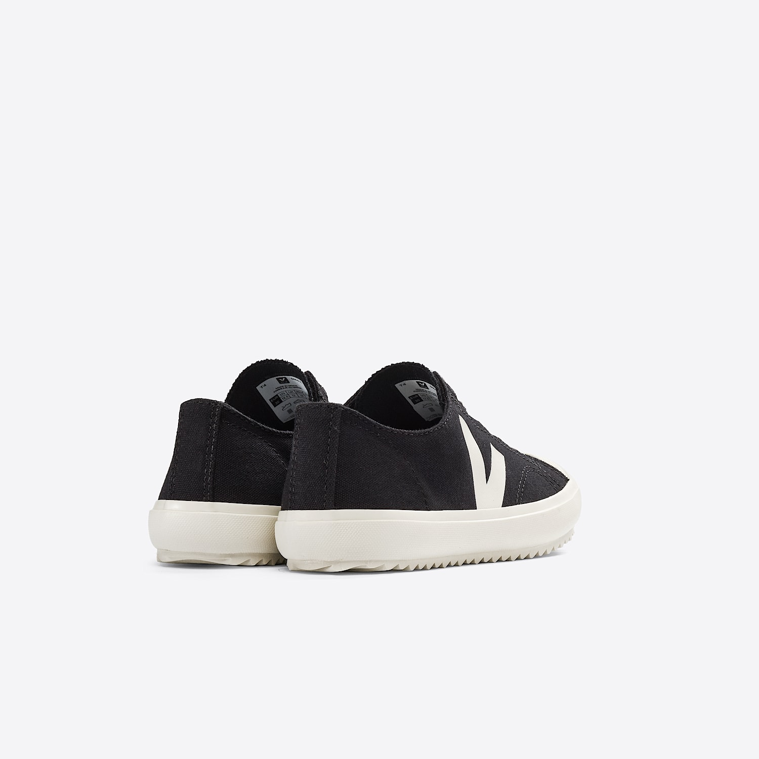 Veja FLIP ELASTIC LACES CANVAS BLACK PIERRE