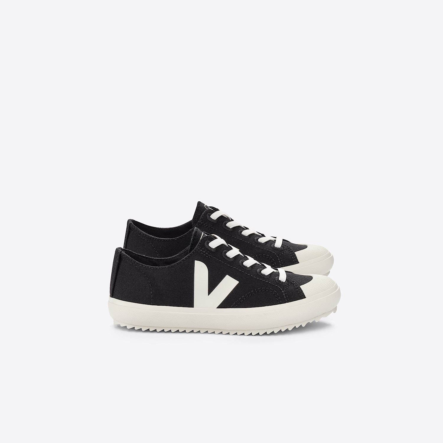 veja FLIP ELASTIC LACES CANVAS BLACK PIERRE