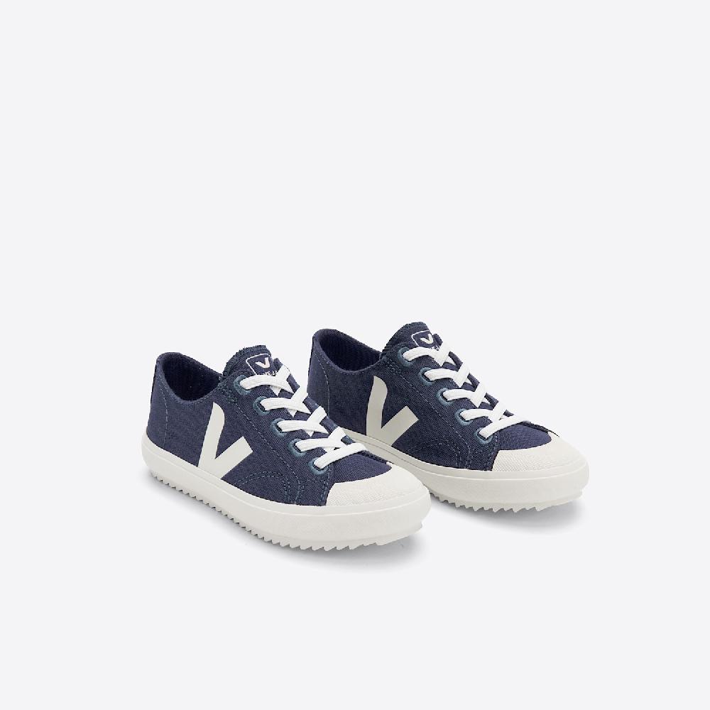 Veja FLIP ELASTIC LACES CANVAS MARINE PIERRE