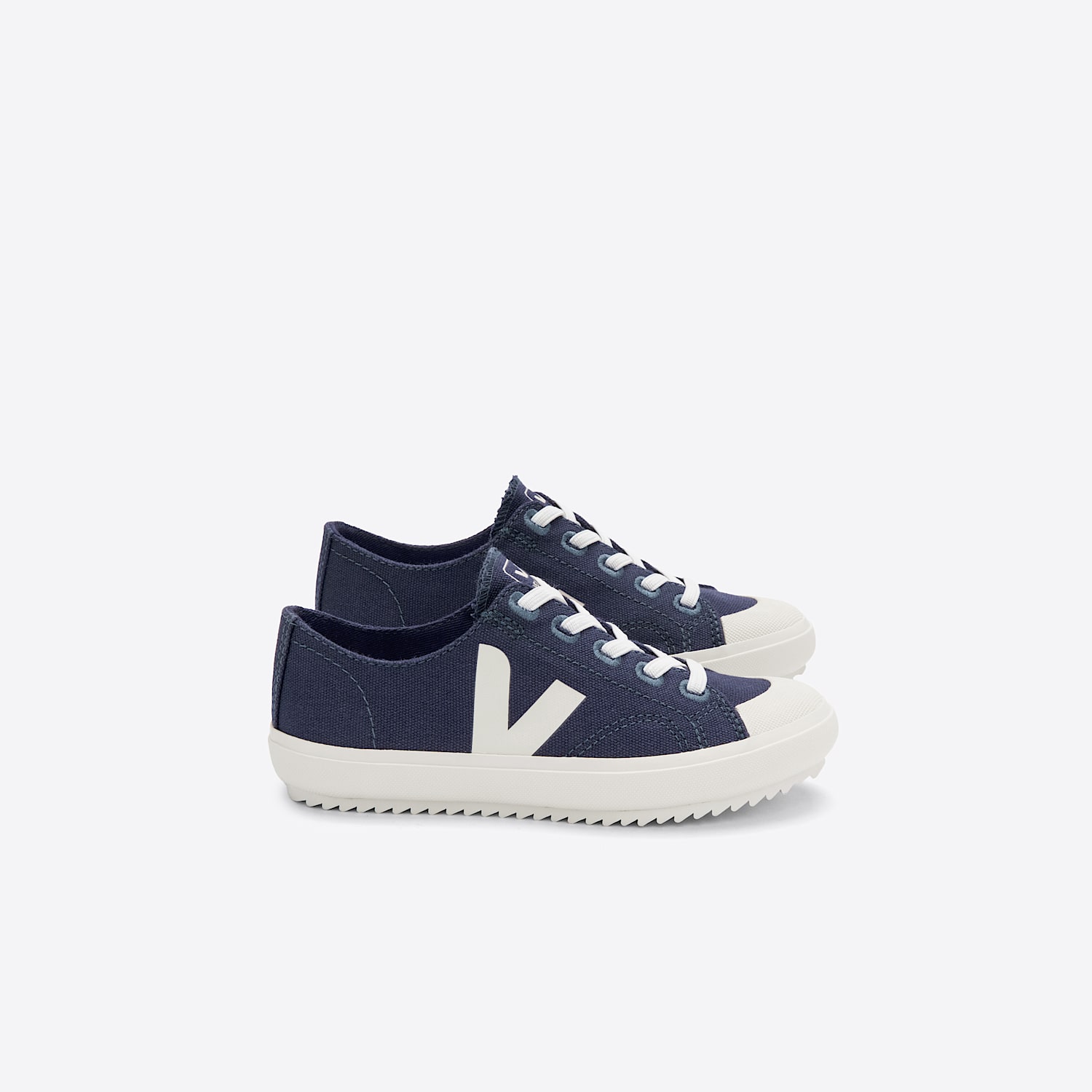 veja FLIP ELASTIC LACES CANVAS MARINE PIERRE