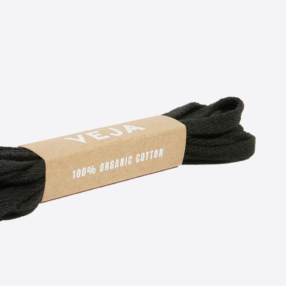 Veja LACES ORGANIC COTTON BLACK