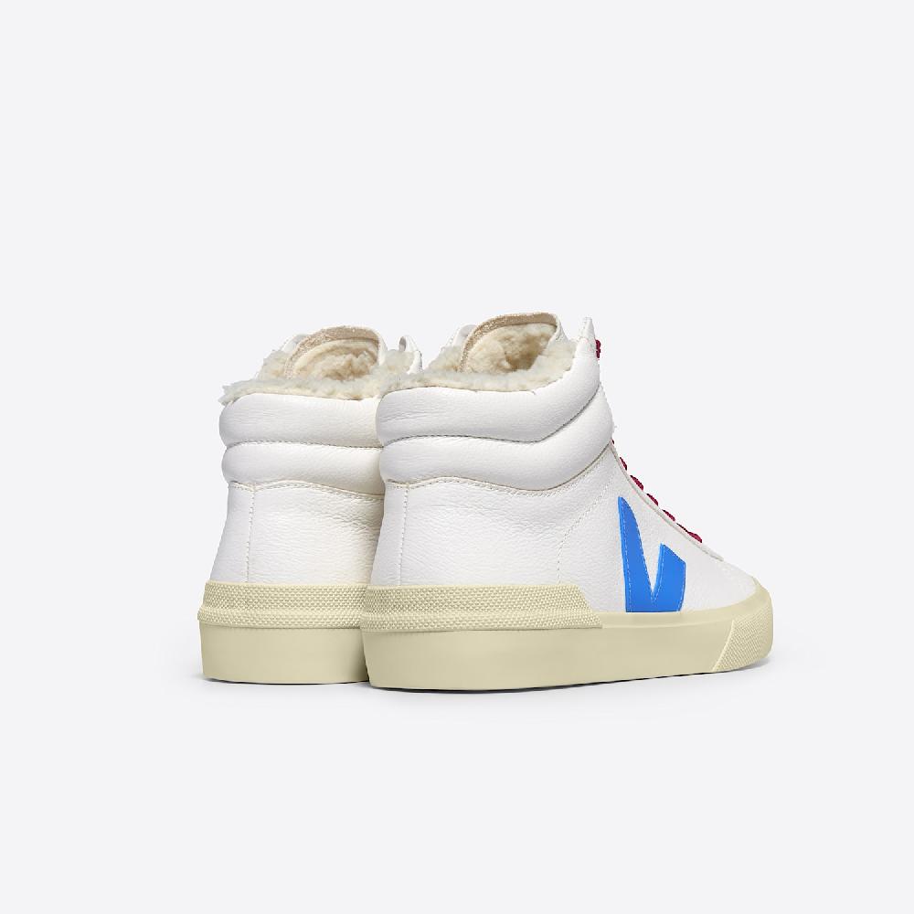 Veja MINOTAUR FURED LEATHER WHITE EGEE