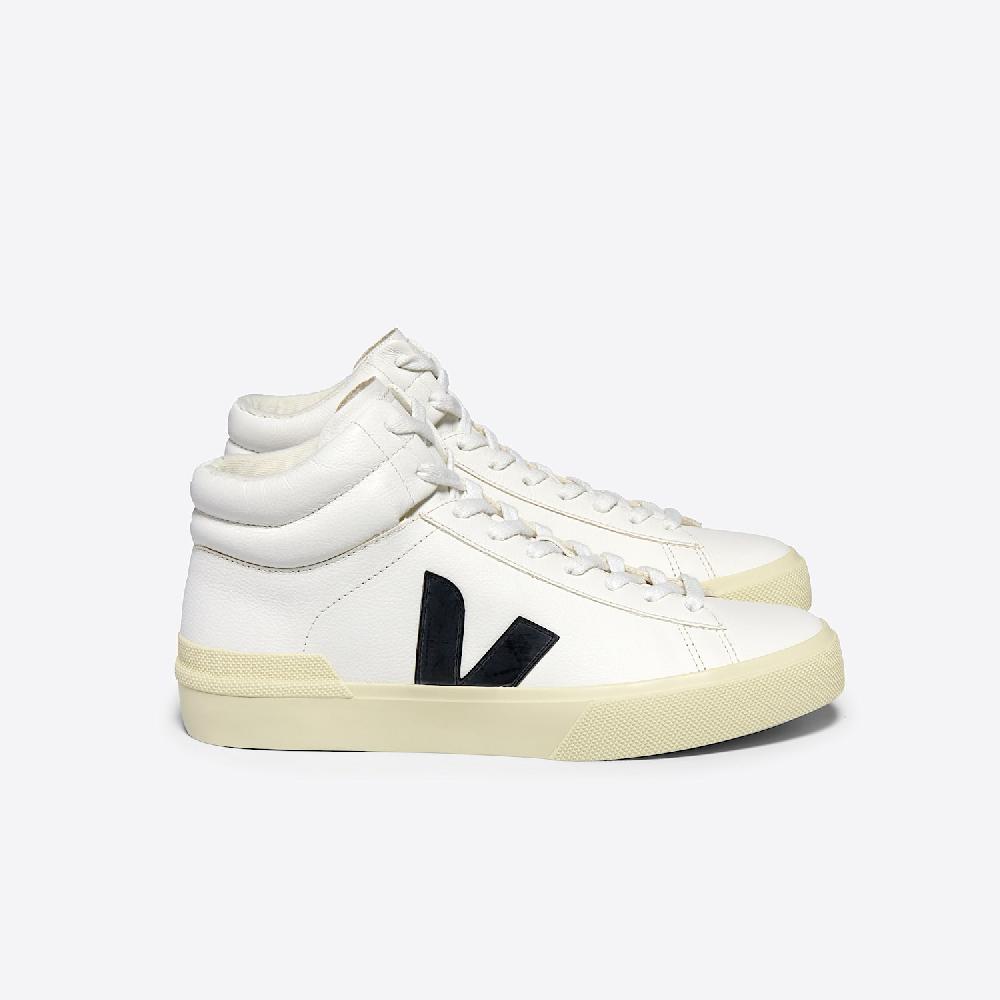 veja MINOTAUR LEATHER WHITE BLACK BUTTER