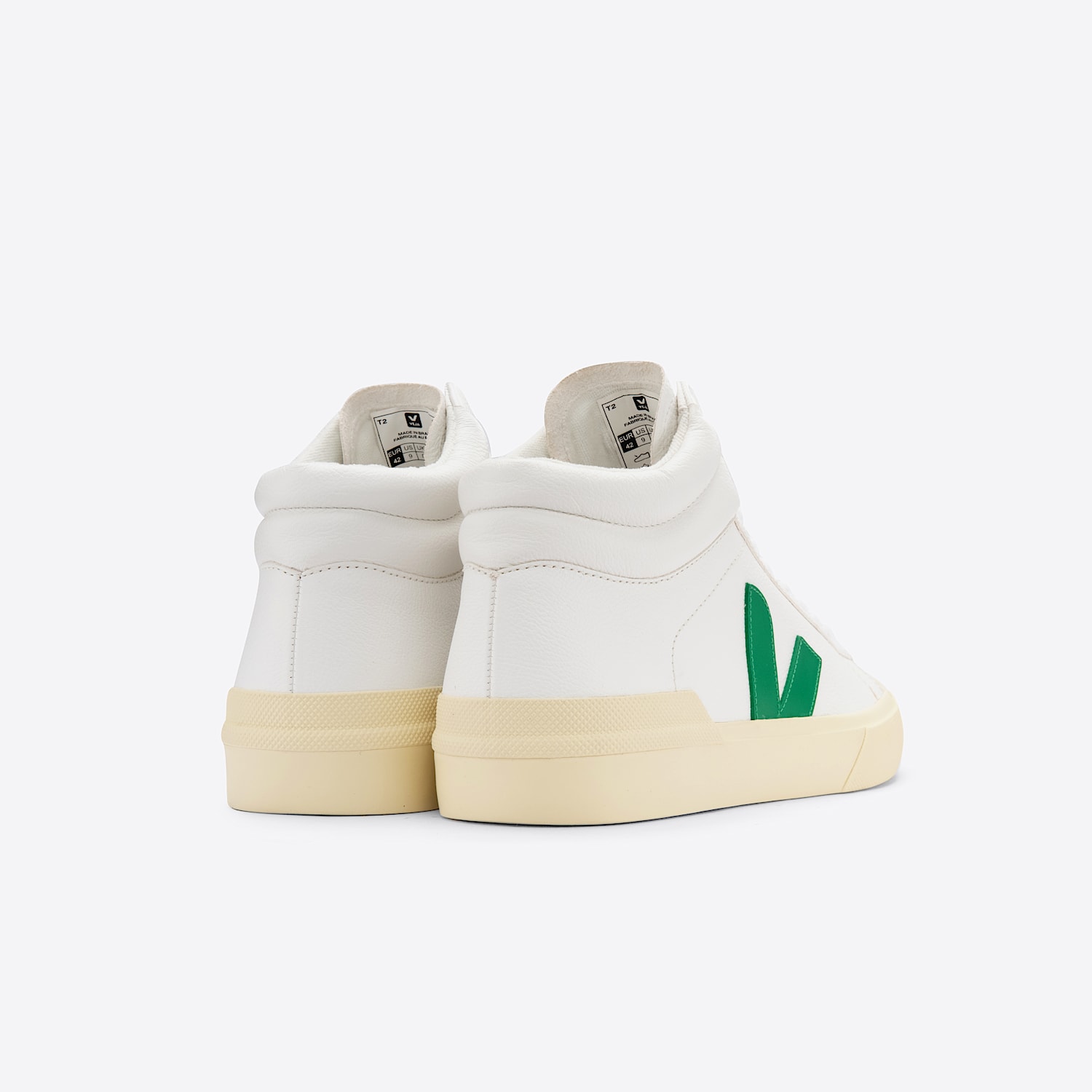 Veja MINOTAUR LEATHER WHITE EMERAUDE BUTTER