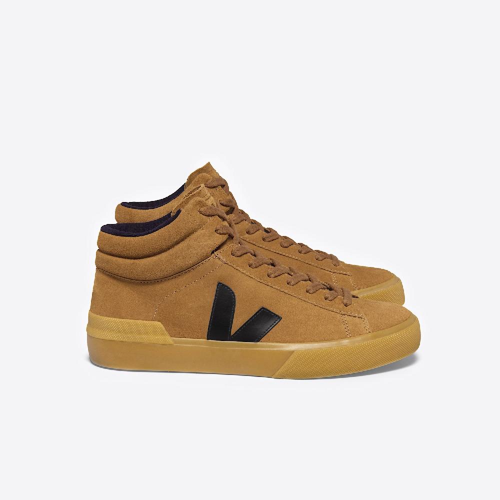veja MINOTAUR SUEDE CAMEL BLACK