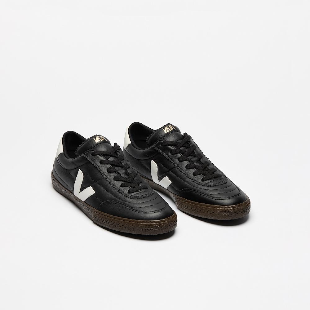 Veja PANENKA LEATHER BLACK WHITE