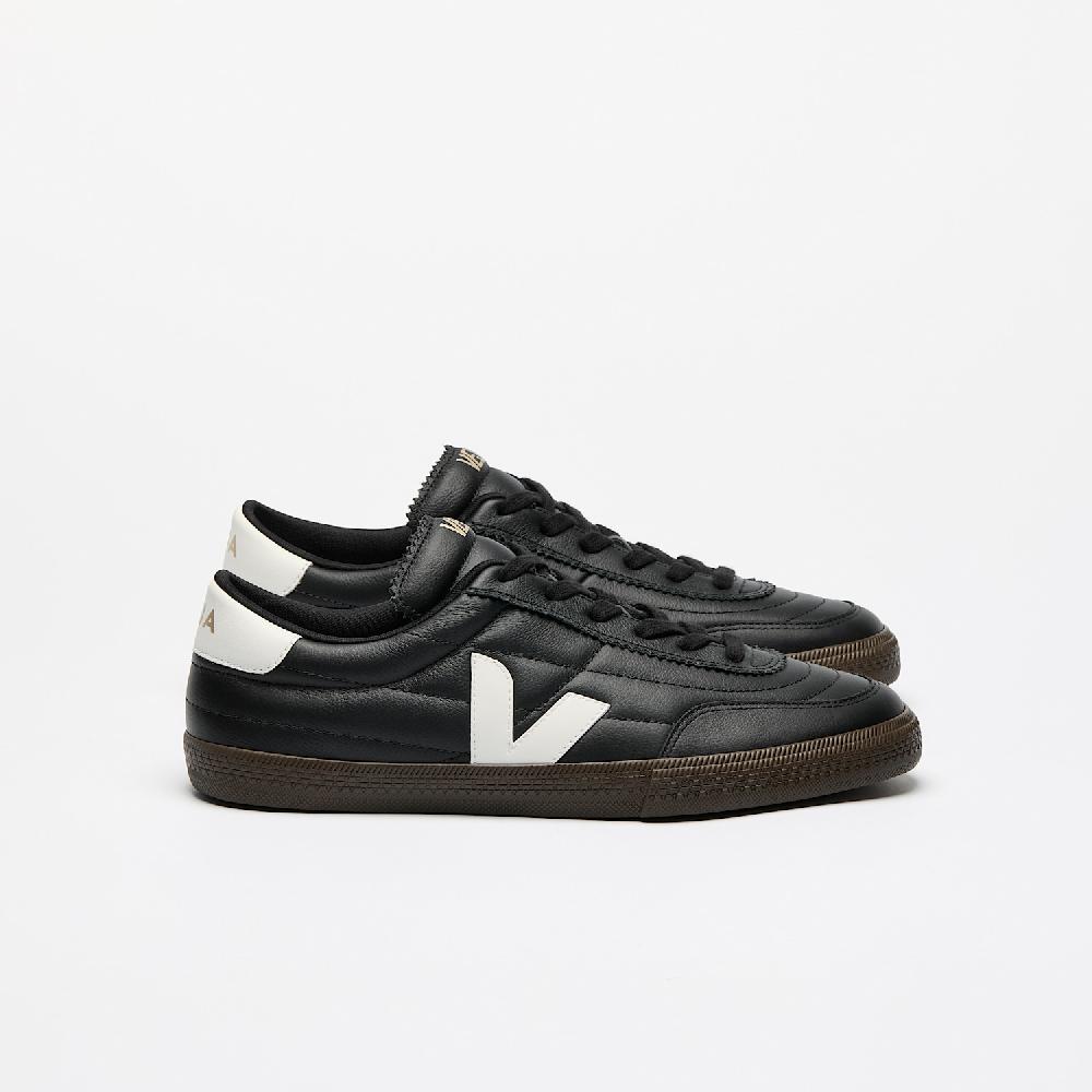 veja PANENKA LEATHER BLACK WHITE
