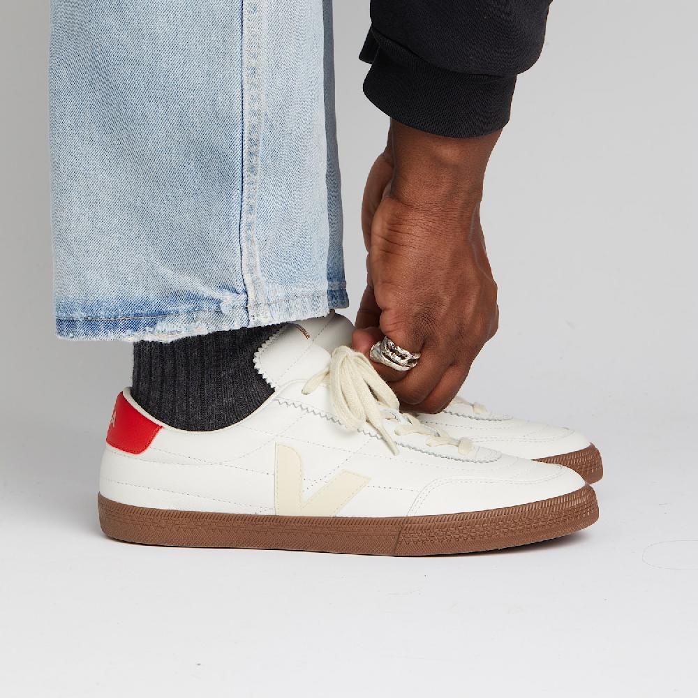 Veja PANENKA LEATHER WHITE PIERRE PEKIN BARK