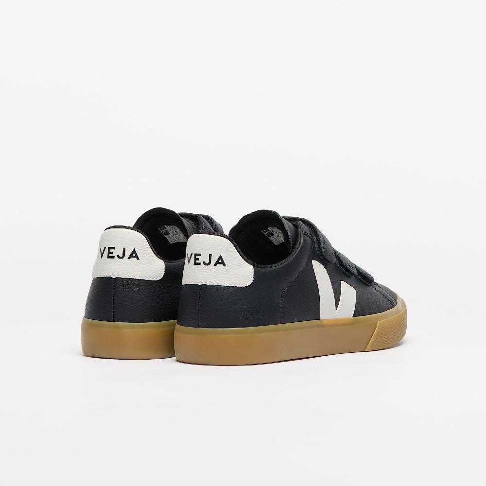 Veja RECIFE LEATHER BLACK WHITE