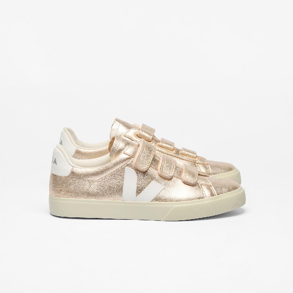 veja RECIFE LEATHER PLATINE WHITE