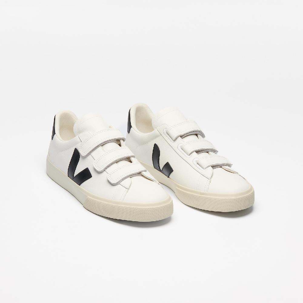 Veja RECIFE LEATHER WHITE BLACK