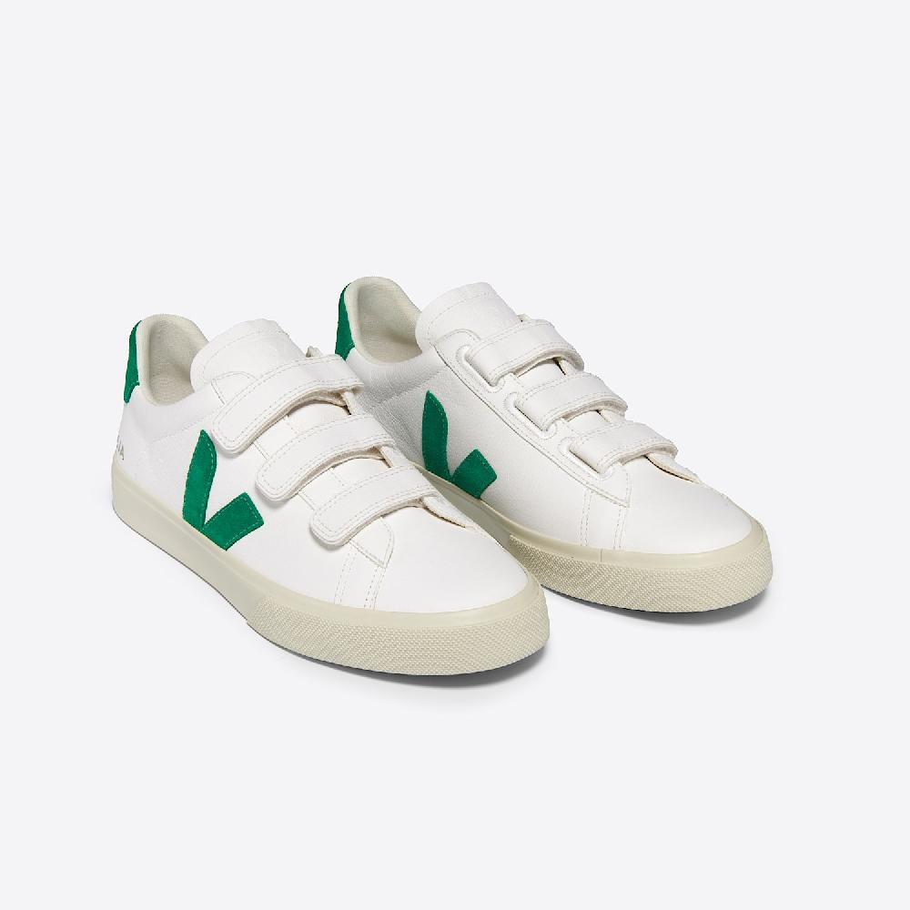 Veja RECIFE LEATHER WHITE EMERAUDE
