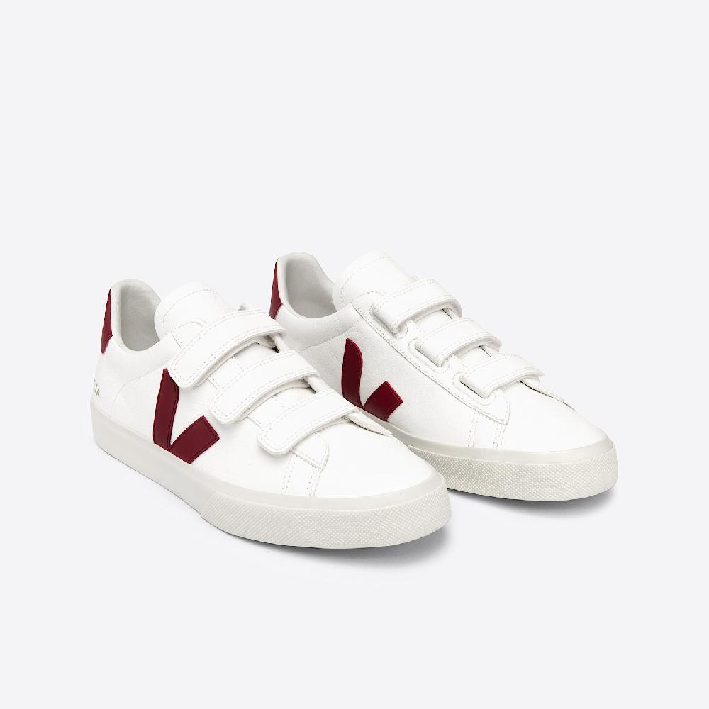 Veja RECIFE LEATHER WHITE MARSALA