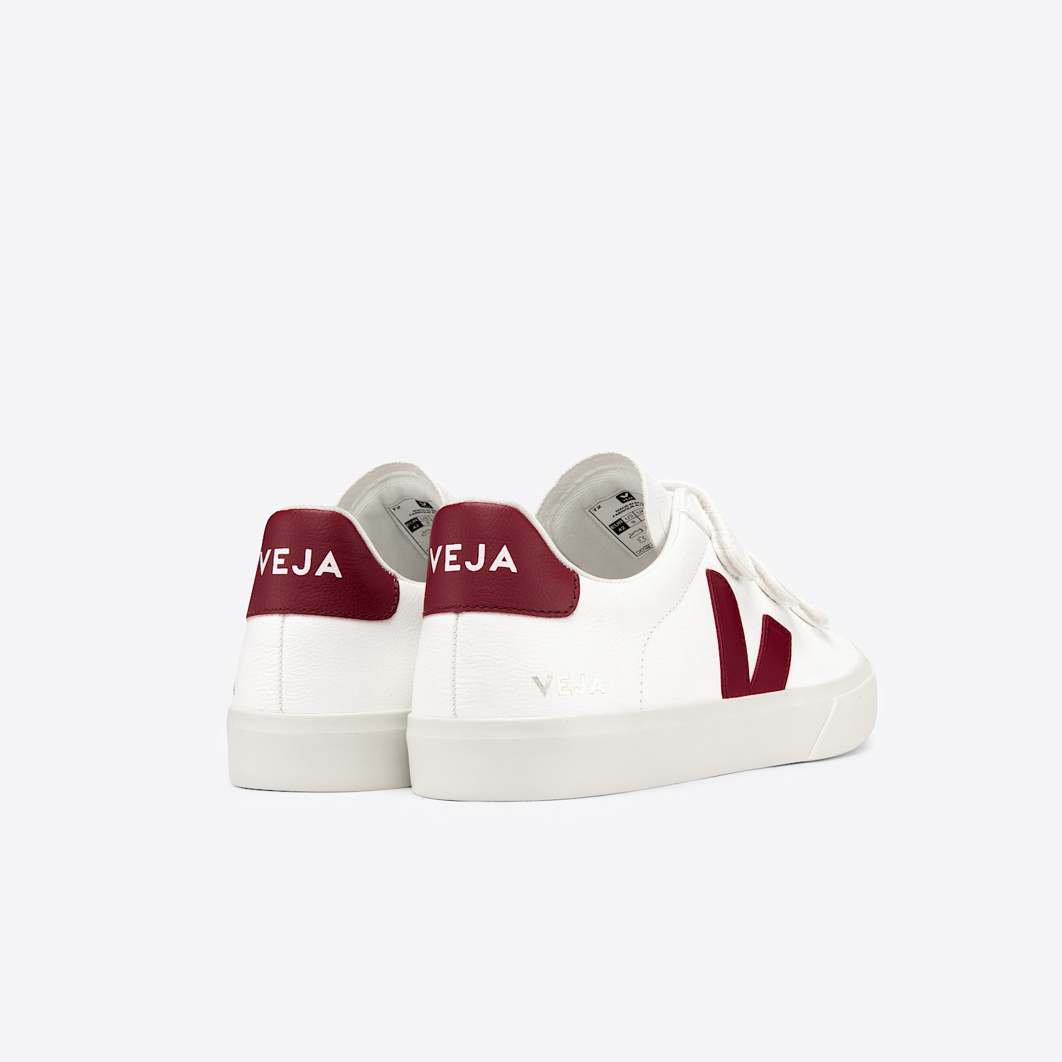 Veja RECIFE LEATHER WHITE MARSALA