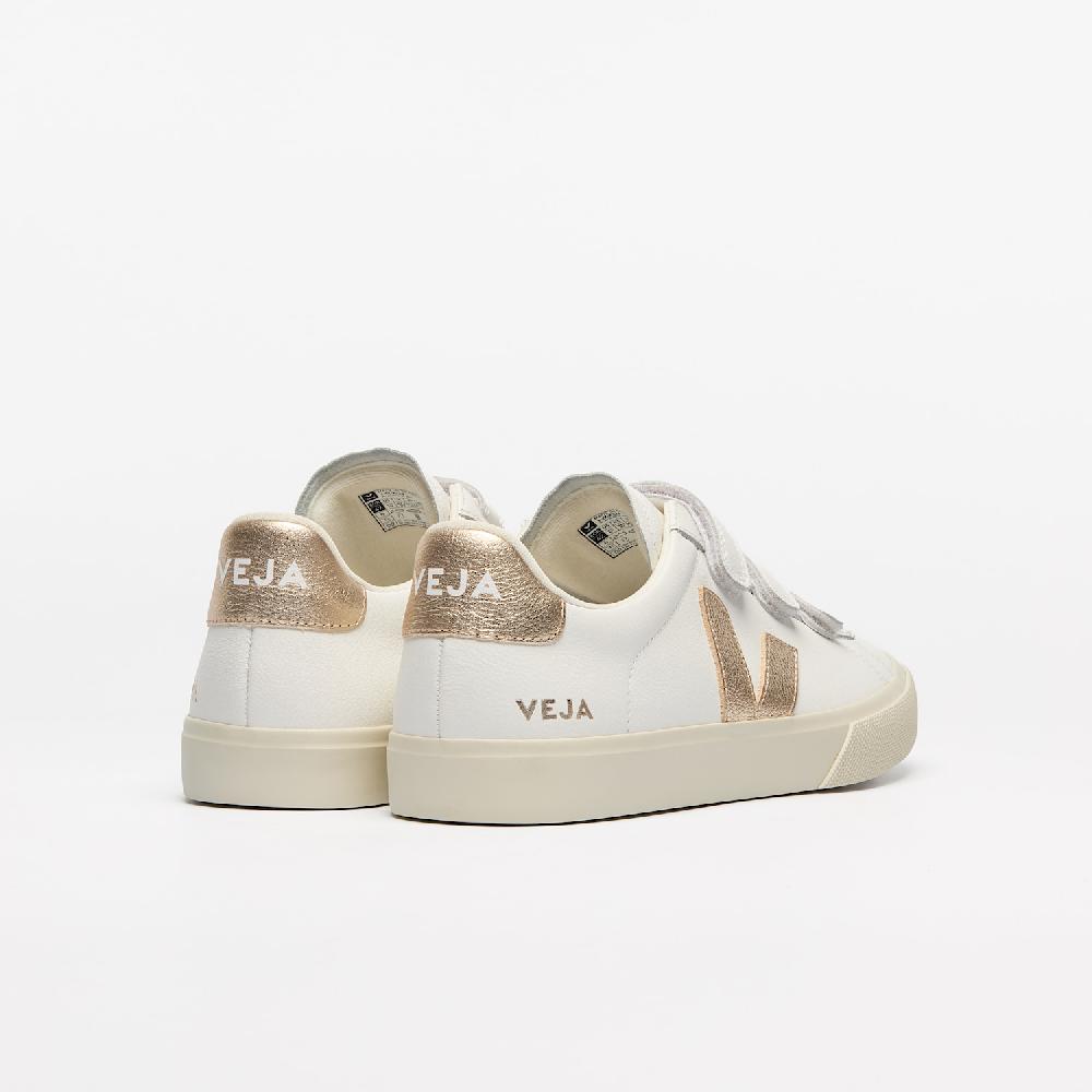 Veja RECIFE LEATHER WHITE PLATINE