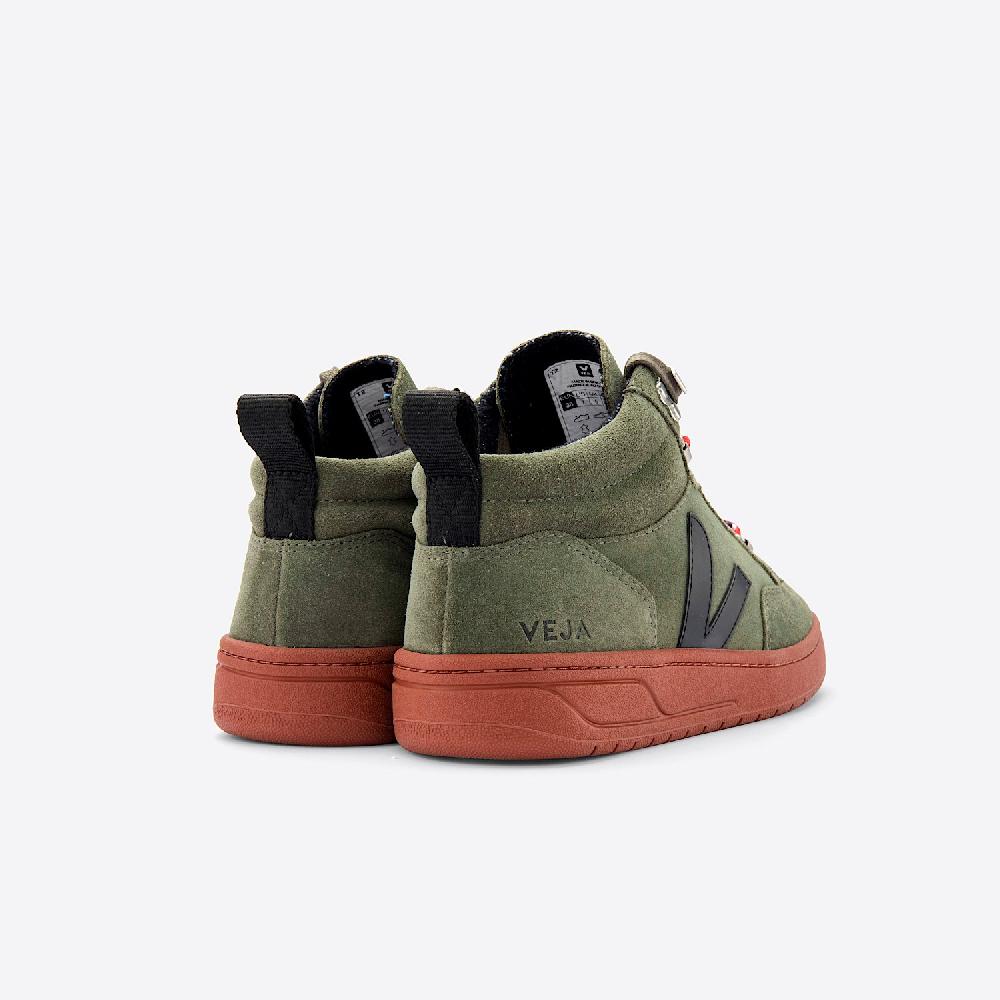 Veja RORAIMA SUEDE OLIVE BLACK RUST SOLE