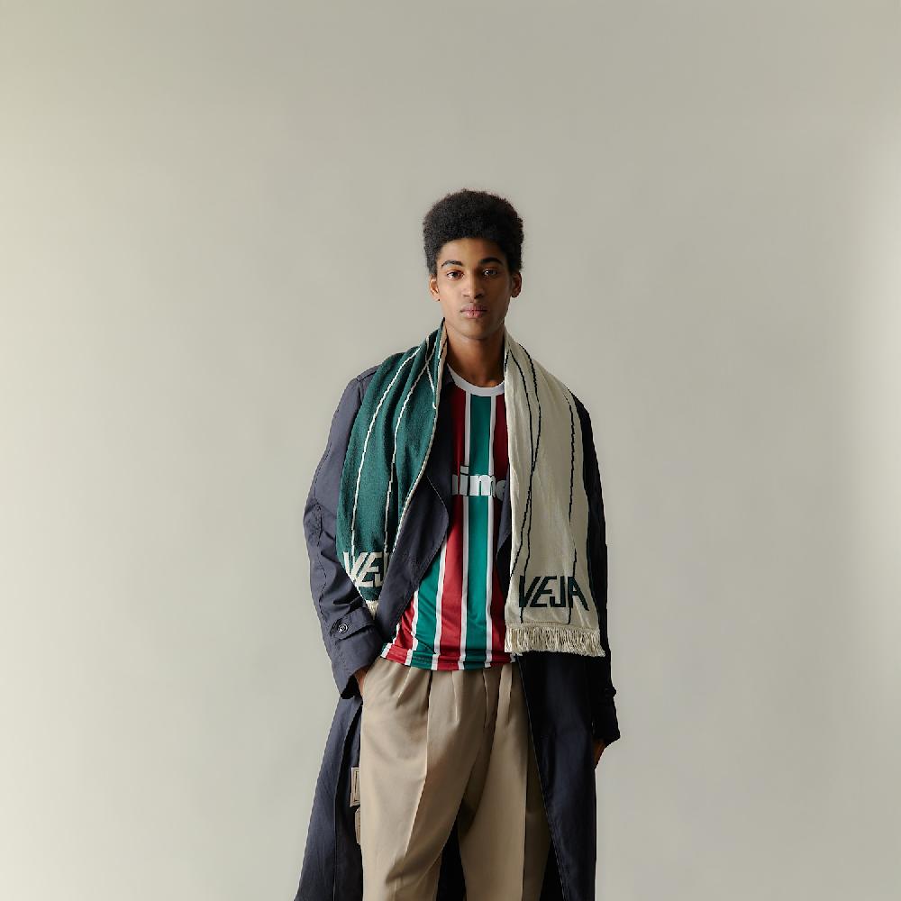 Veja SCARF PANENKA COTTON DARK GREEN