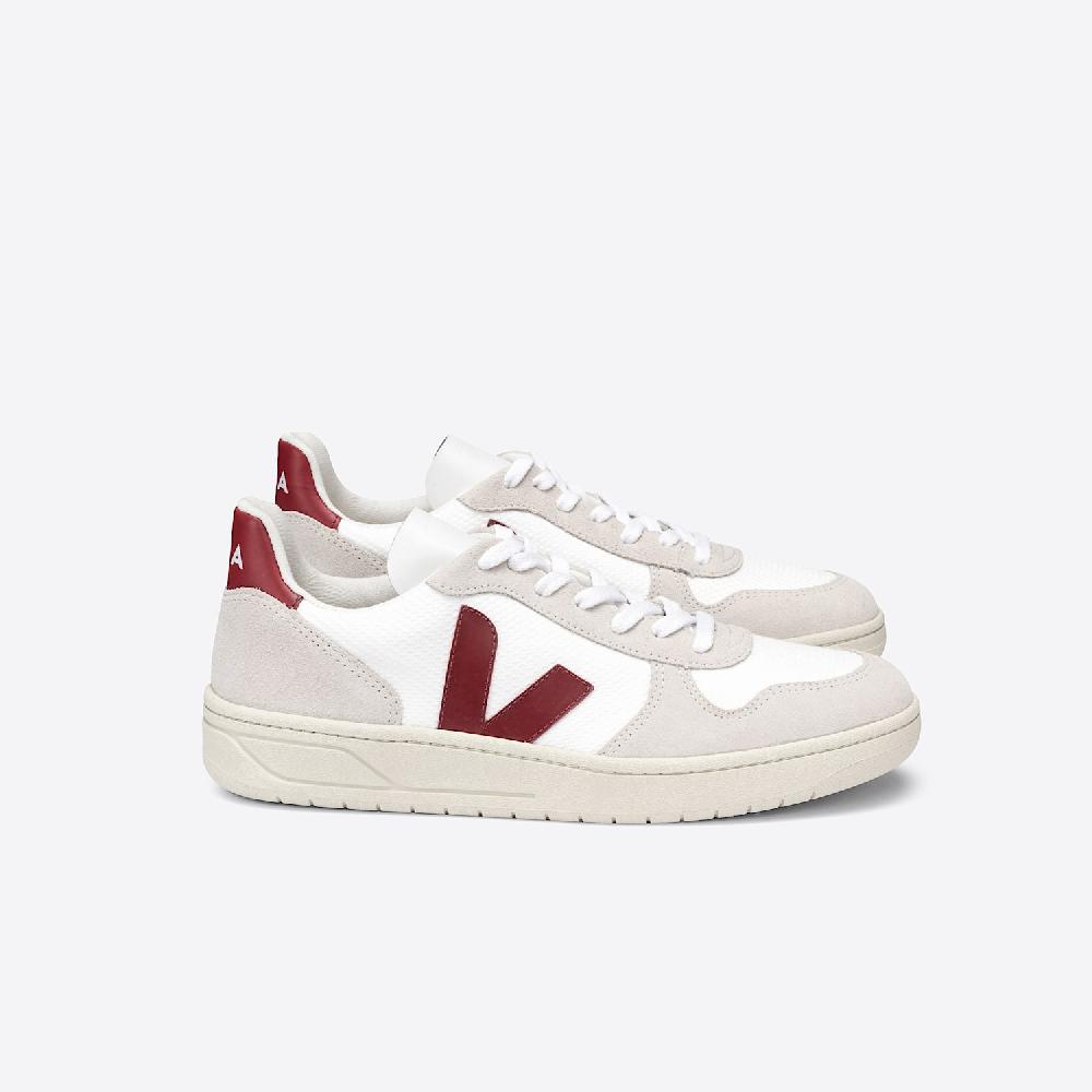 veja V-10 B-MESH WHITE NATURAL MARSALA