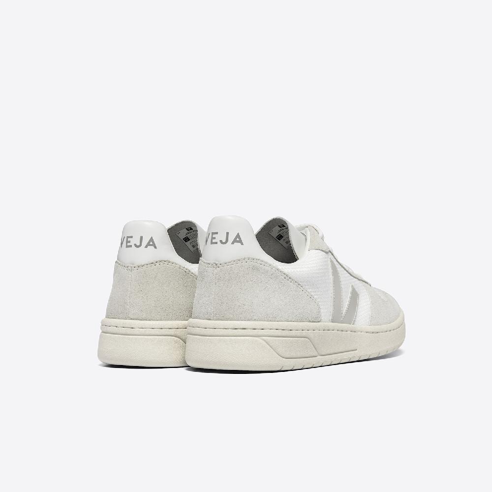 Veja V-10 B-MESH WHITE NATURAL PIERRE