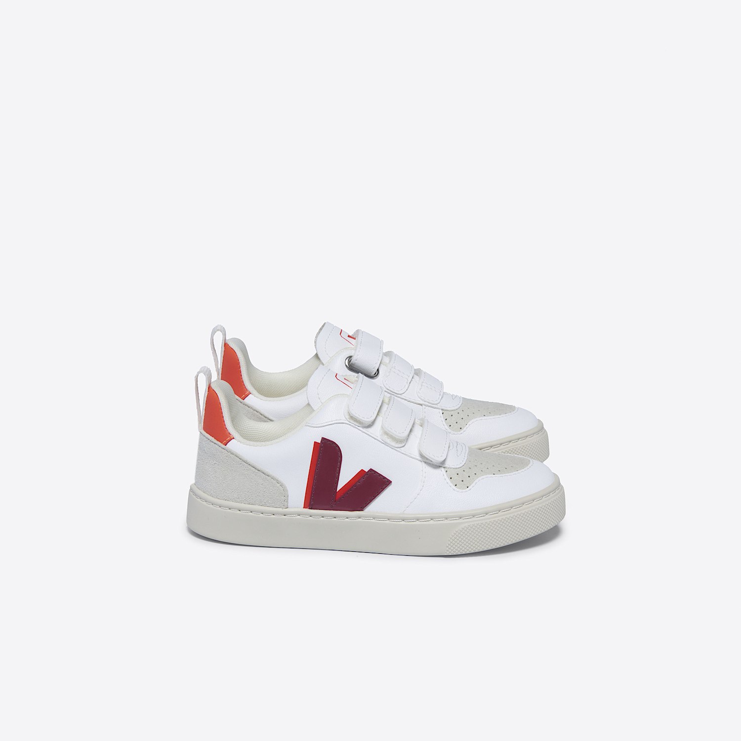 veja V-10 CWL WHITE MARSALA ORANGE FLUO