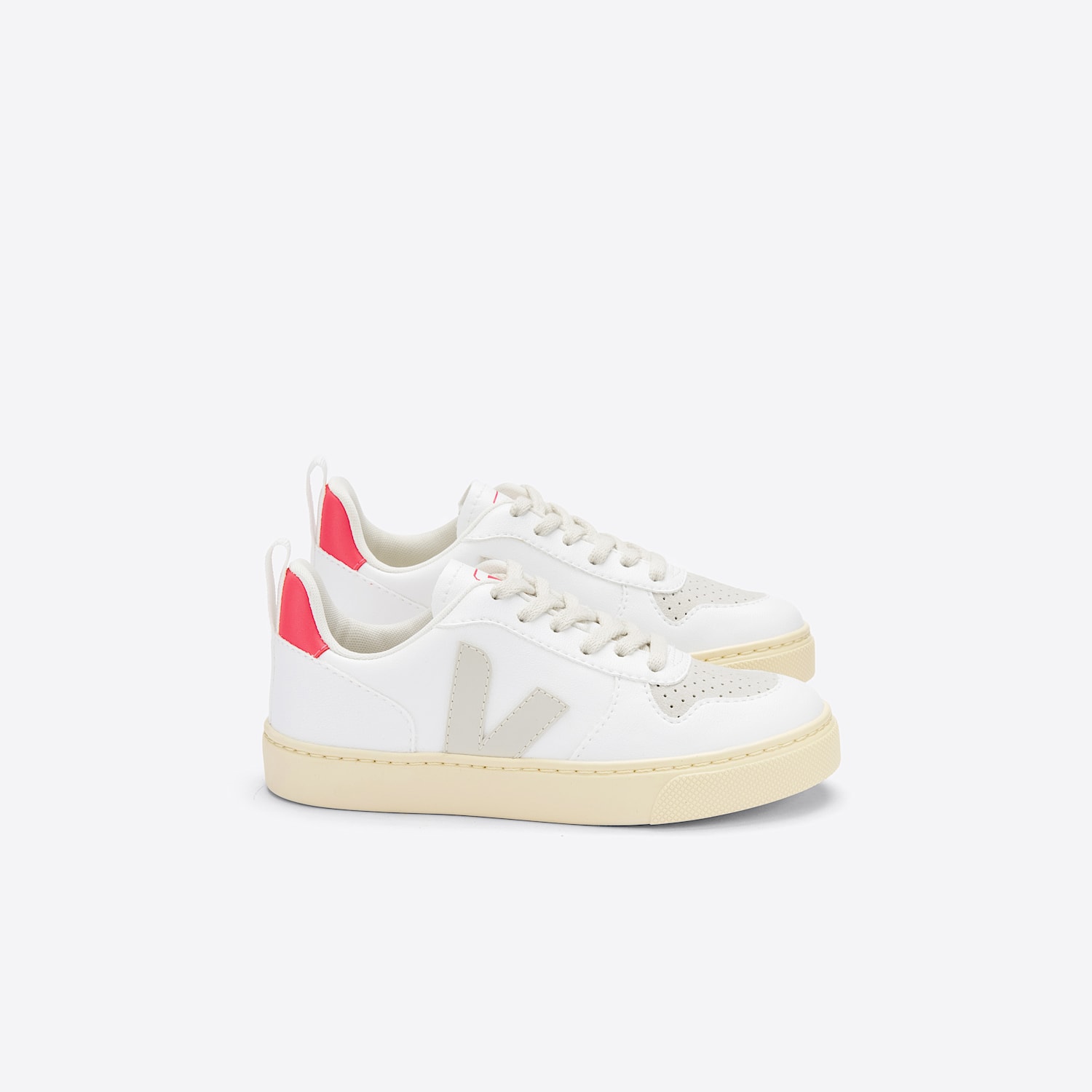 veja V-10 CWL WHITE PIERRE ROSE FLUO