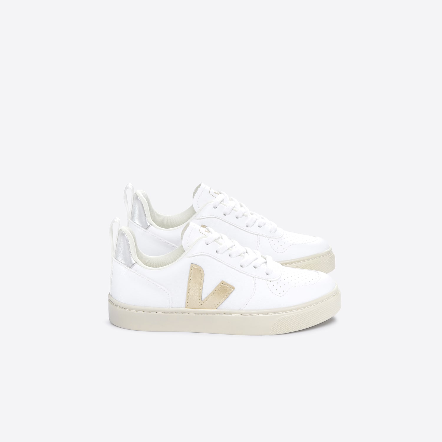 veja V-10 CWL WHITE PLATINE SILVER