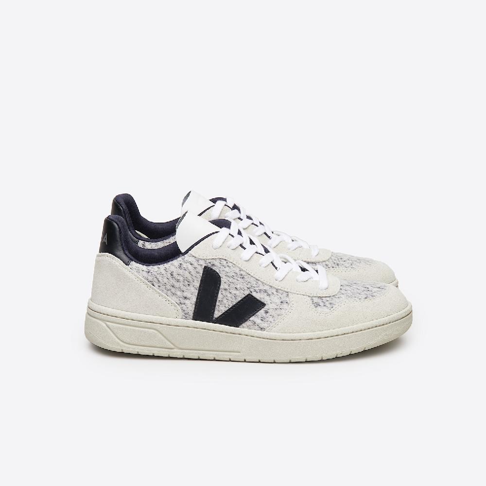 veja V-10 FLANNEL SNOW BLACK