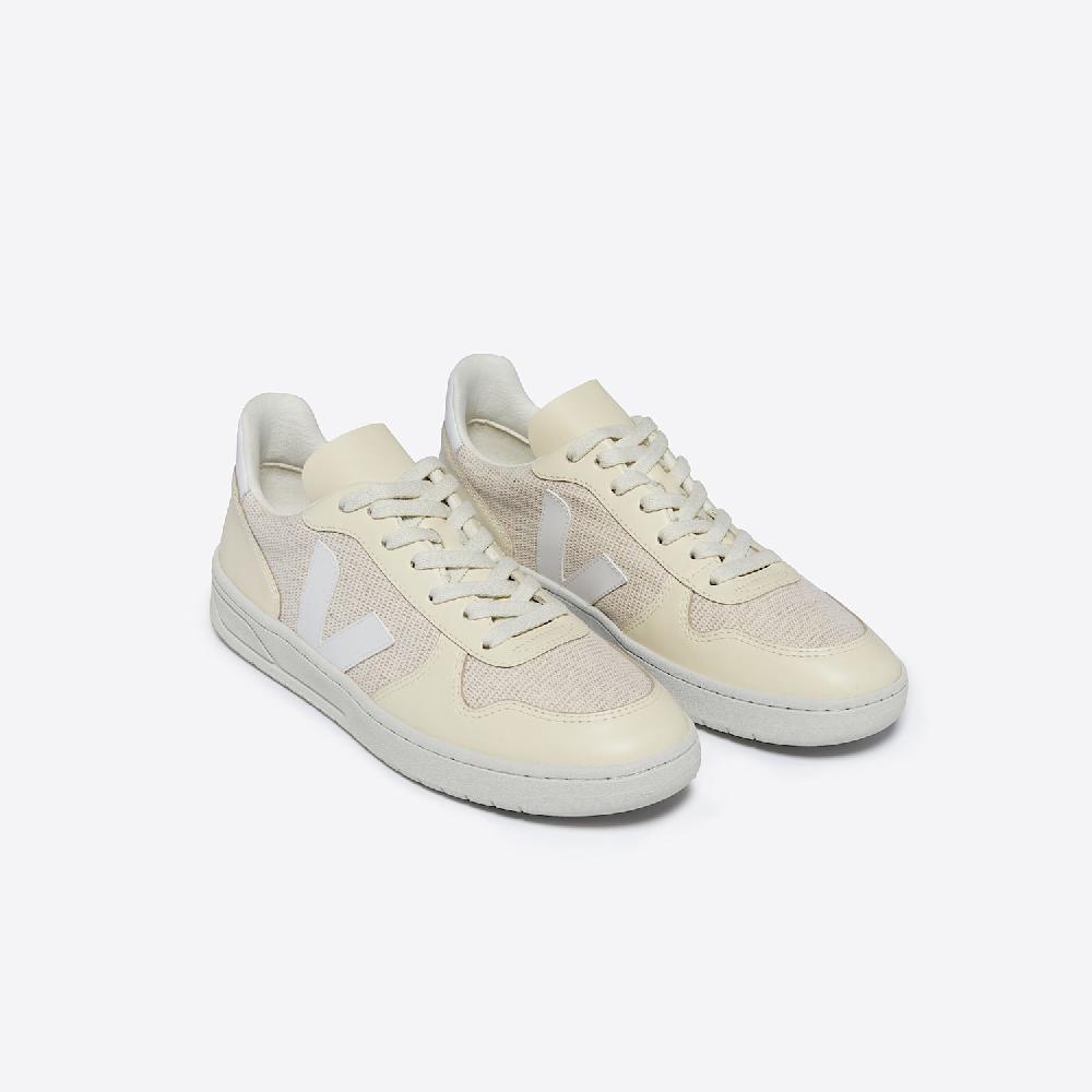 Veja V-10 J-MESH JUTE WHITE