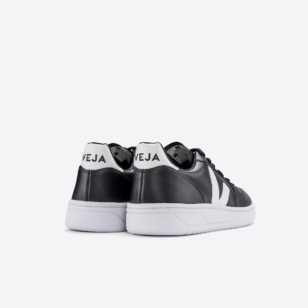 Veja V-10 LEATHER BLACK WHITE WHITE SOLE