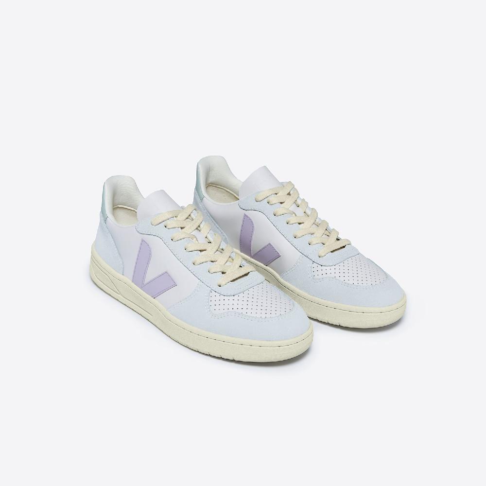 Veja V-10 LEATHER GRAVEL PARME MENTHOL