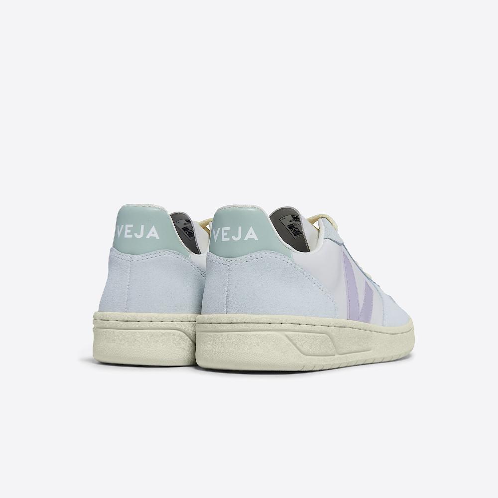 Veja V-10 LEATHER GRAVEL PARME MENTHOL