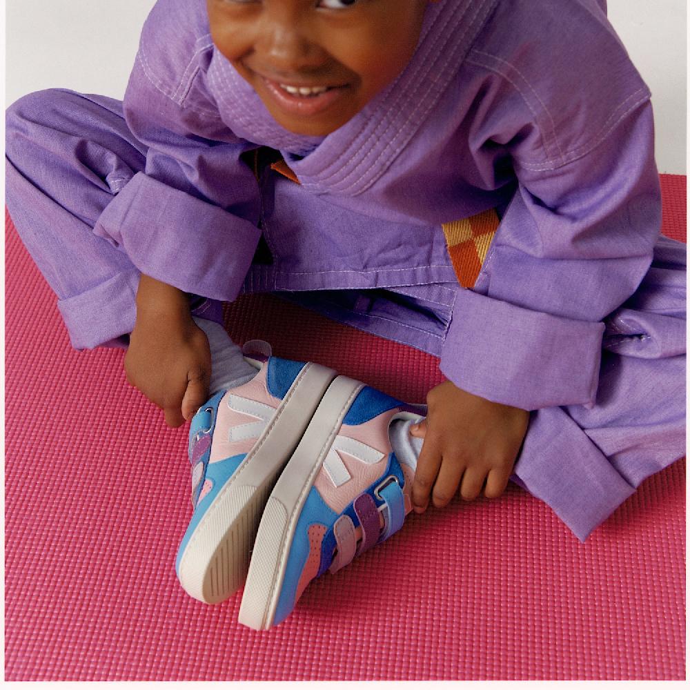 Veja V-10 LEATHER MULTICO PETALE WHITE