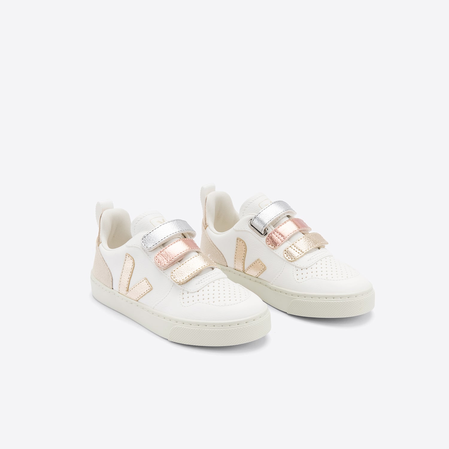 Veja V-10 LEATHER MULTICO WHITE SHINY