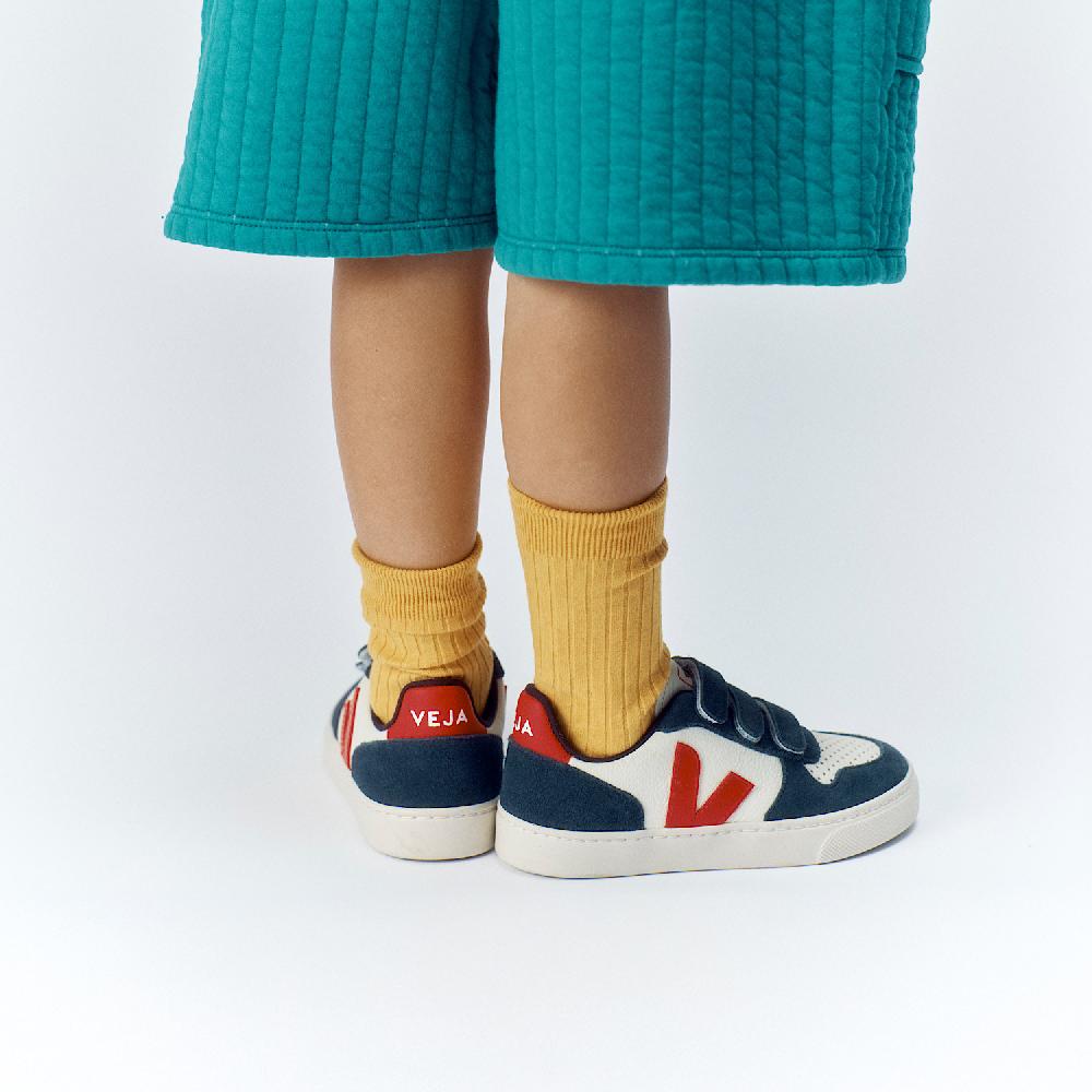 Veja V-10 LEATHER PURE PEKIN NAUTICO