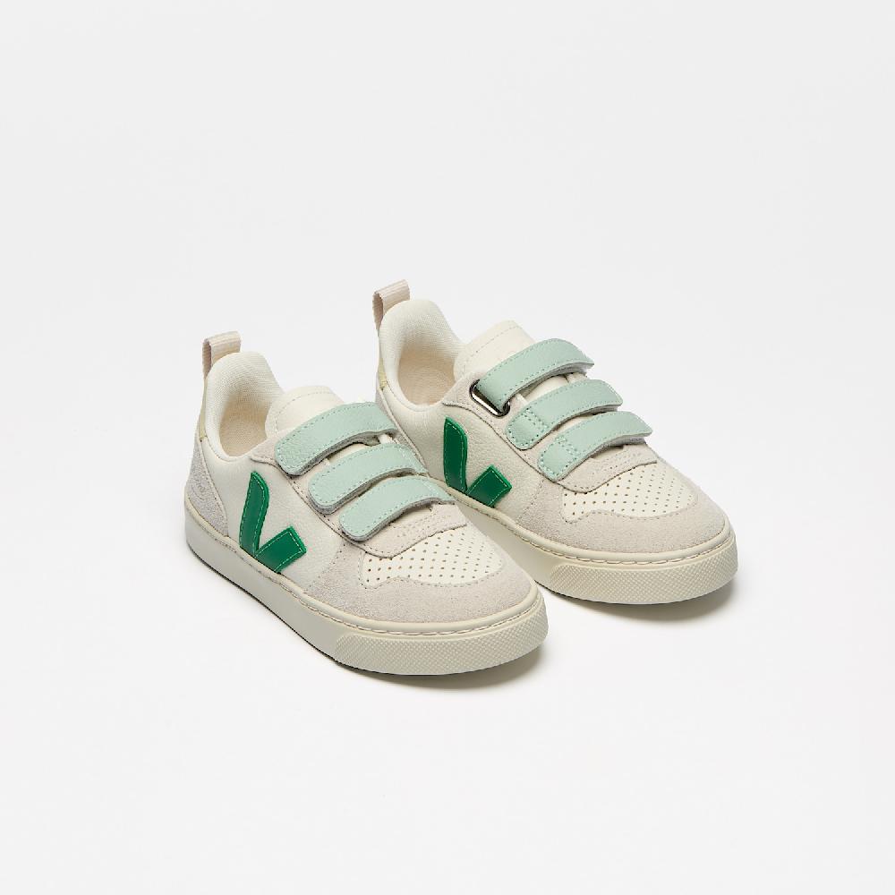 Veja V-10 LEATHER VEJA X BONPOINT PURE EMERAUDE
