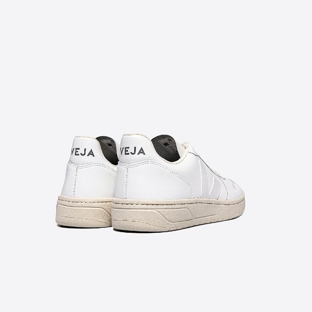 Veja V-10 LEATHER WHITE