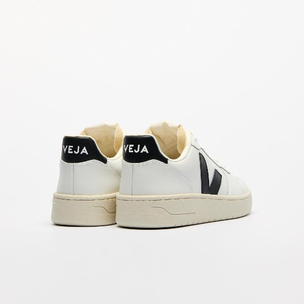 Veja V-10 LEATHER WHITE BLACK