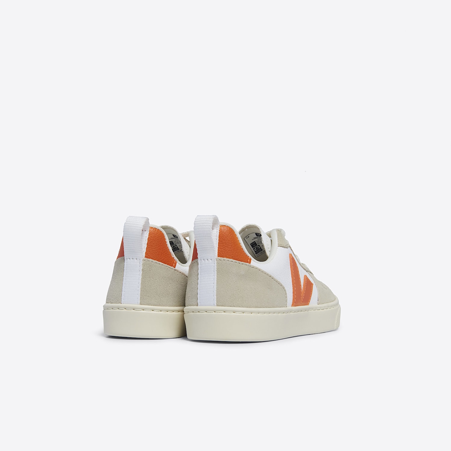 Veja V-10 LEATHER WHITE FURY ALMOND