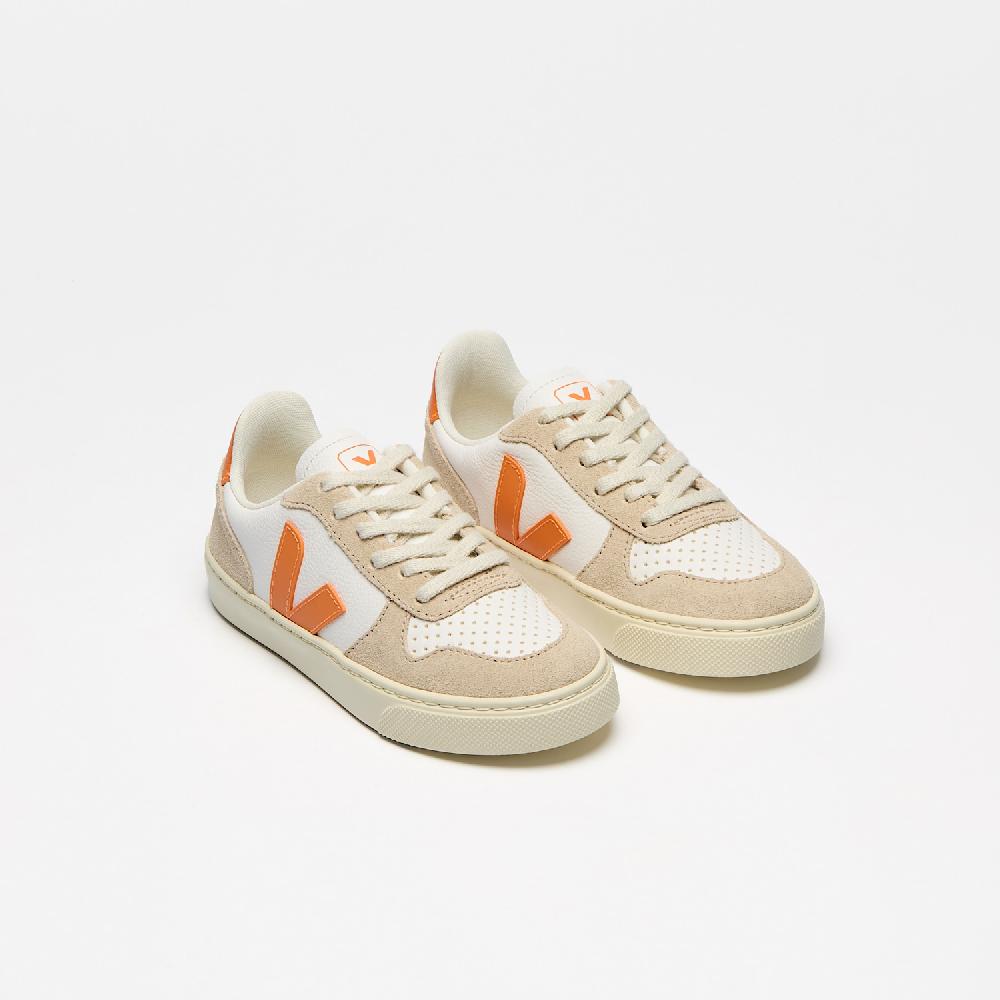 Veja V-10 LEATHER WHITE FURY ALMOND
